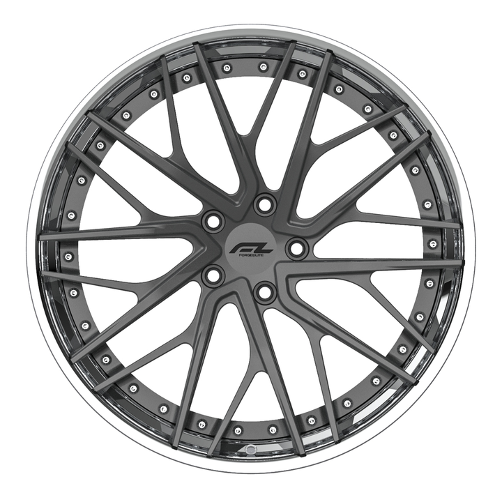 FORGEDLITE DB10 2PC MODULAR 19X10 20X12 WHEEL & TIRE PACKAGE WHEEL & TIRE PACKAGE- Wheel Designers