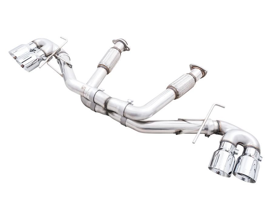 AWE TRACK EDITION EXHAUST CORVETTE C8 - CHROME SILVER TIPS - Wheel Designers