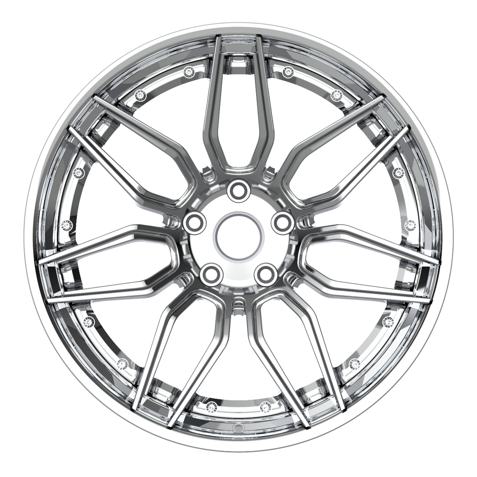 19X10 20X12 C8Z 2PC FORGED 50/50 FITS CORVETTE C6/C7 GRANDSPORT Z06 - Wheel Designers