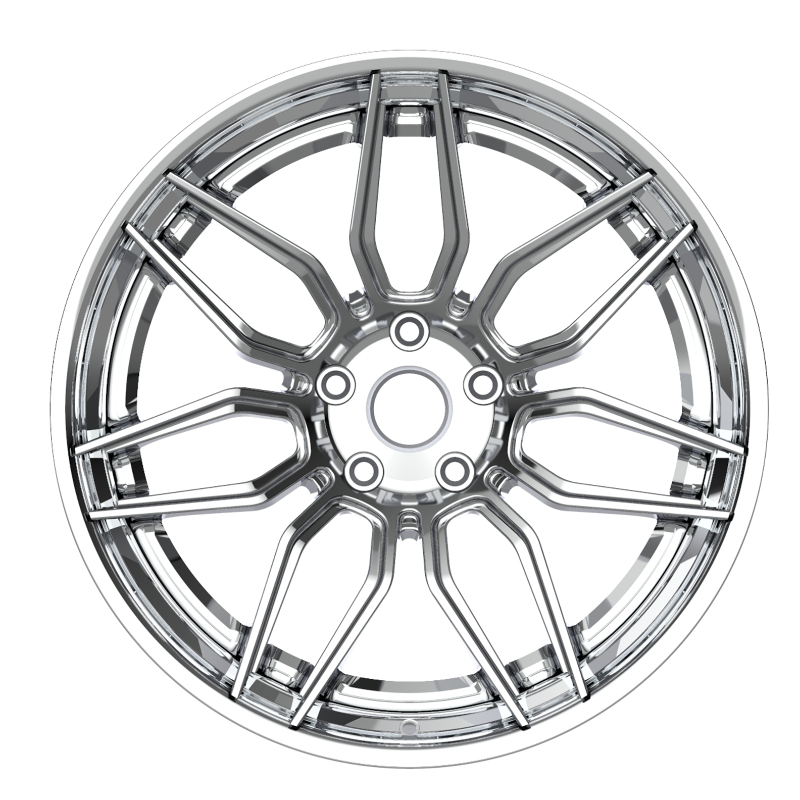 19X10 20X12 C8Z 2PC FORGED HIDDEN FITS CORVETTE C6/C7 GRANDSPORT Z06 - Wheel Designers