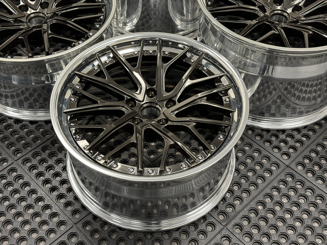 FORGEDLITE DB10 2PC MODULAR 19X10 20X12 WHEEL & TIRE PACKAGE WHEEL & TIRE PACKAGE- Wheel Designers