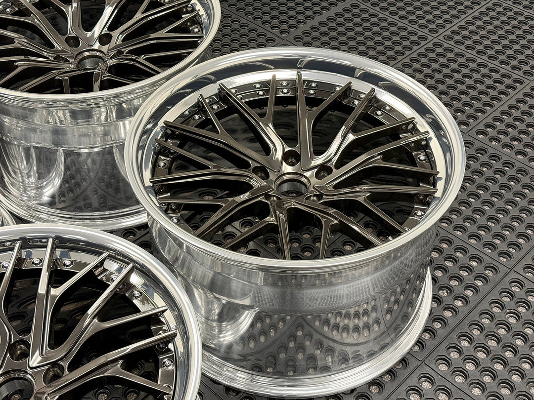 FORGEDLITE DB10 2PC MODULAR 19X10 20X12 WHEEL & TIRE PACKAGE WHEEL & TIRE PACKAGE- Wheel Designers