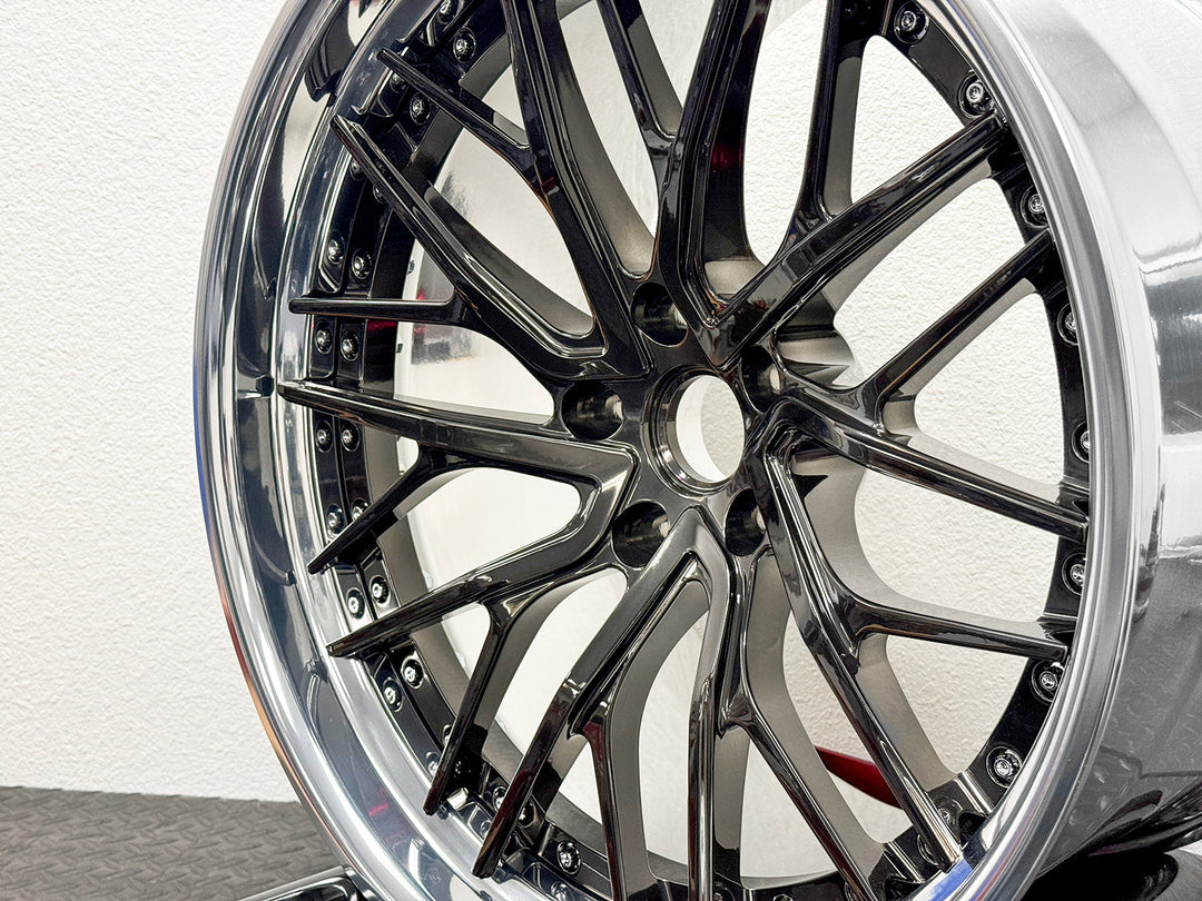 FORGEDLITE DB10 2PC MODULAR 19X10 20X12 WHEEL & TIRE PACKAGE WHEEL & TIRE PACKAGE- Wheel Designers