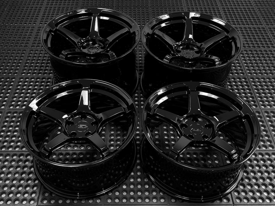 FORGEDLITE FALCONE GLOSS BLACK 20X10 21X13 CORVETTE C8 Z06 / ERAY - Wheel Designers