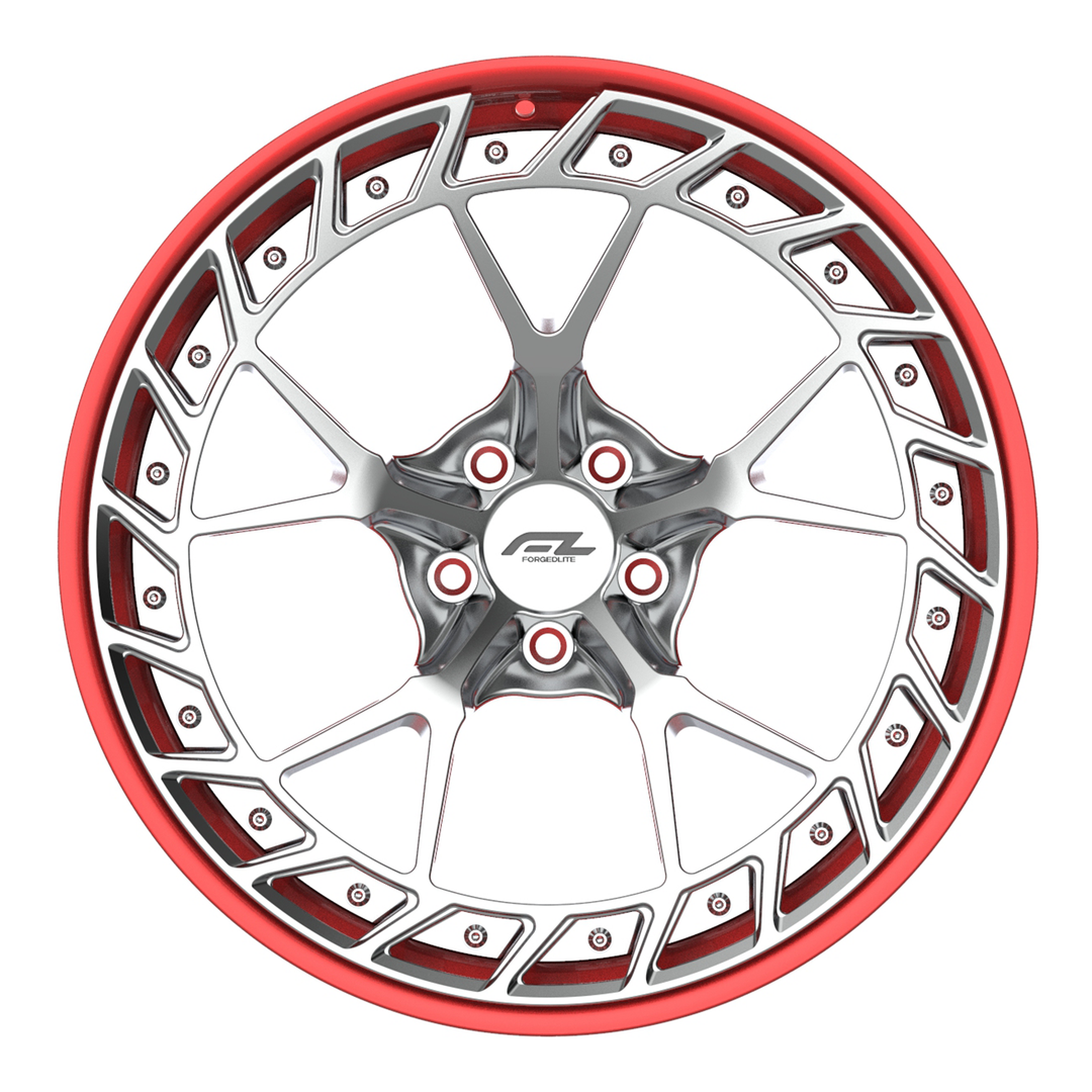 FORGEDLITE DC5R 2PC MODULAR 20X10 21X13 CORVETTE C8 ZR1 ZR1X - Wheel Designers