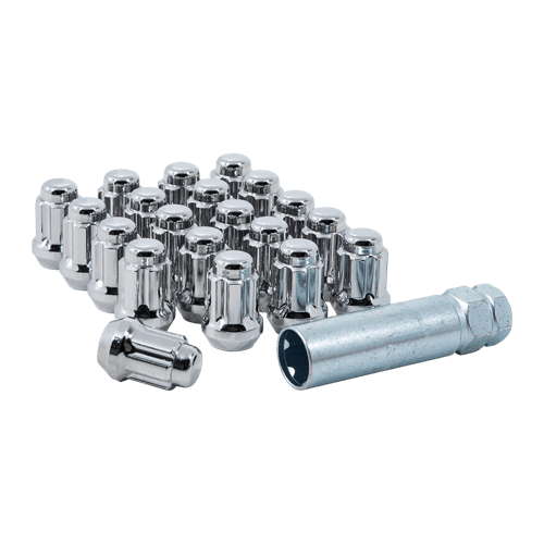 GORILLA 12X1.50 SPLINE CHROMELUG NUTS - Wheel Designers