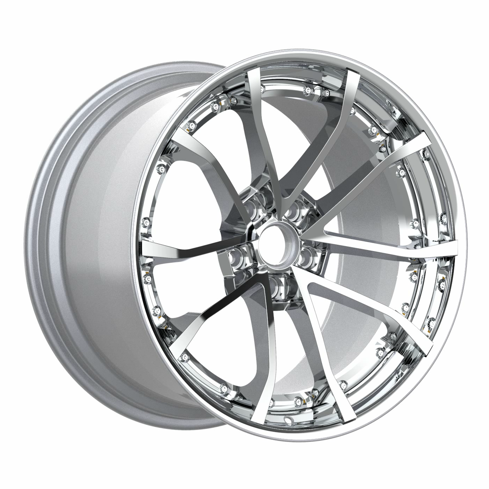 19X10 20X12 GS01 2PC FORGED 50/50 FITS CORVETTE C6/C7 GRANDSPORT Z06 - Wheel Designers