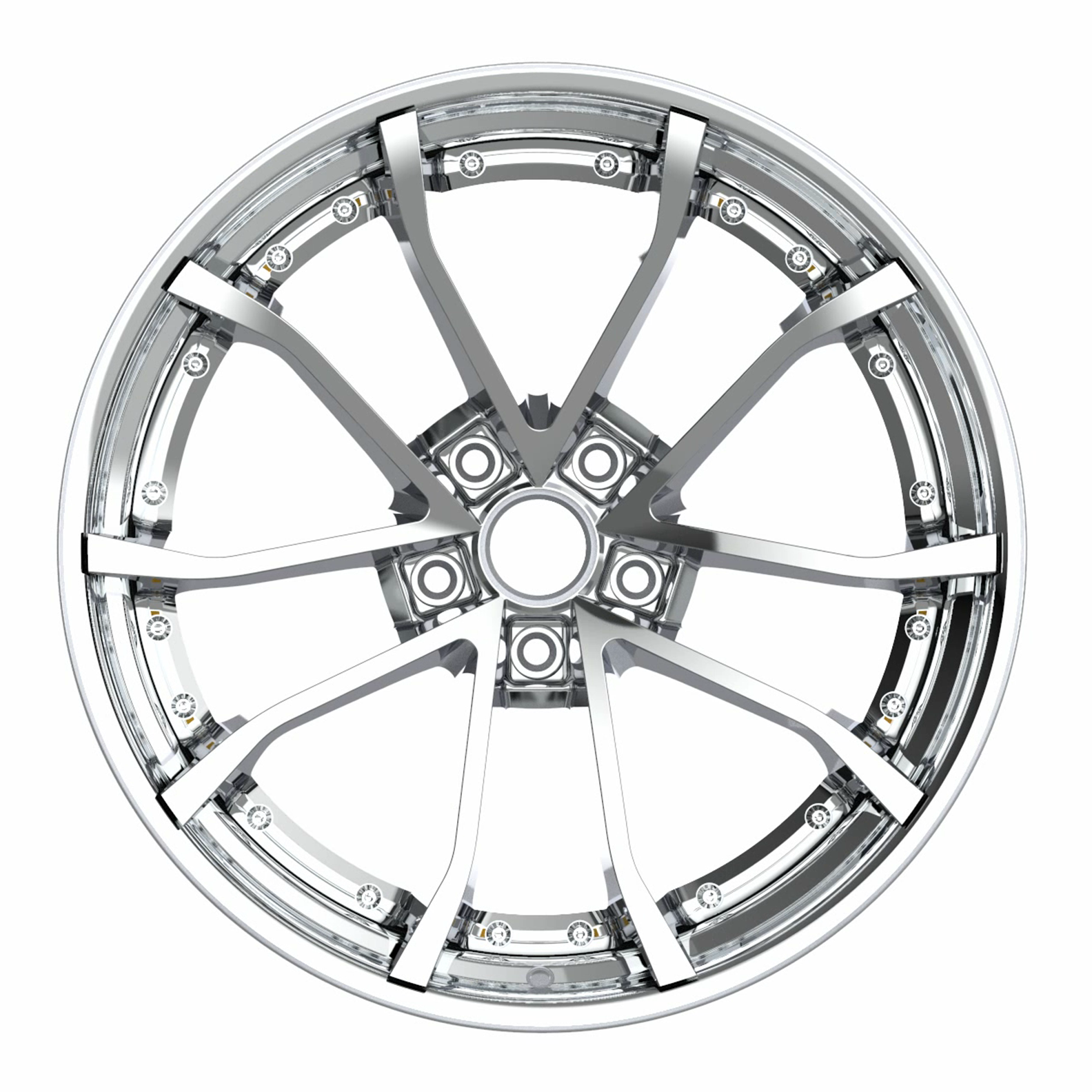 19X10 20X12 GS01 2PC FORGED 50/50 FITS CORVETTE C6/C7 GRANDSPORT Z06 - Wheel Designers