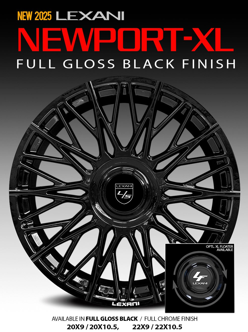 22" LEXANI NEWPORT-XL - Wheel Designers