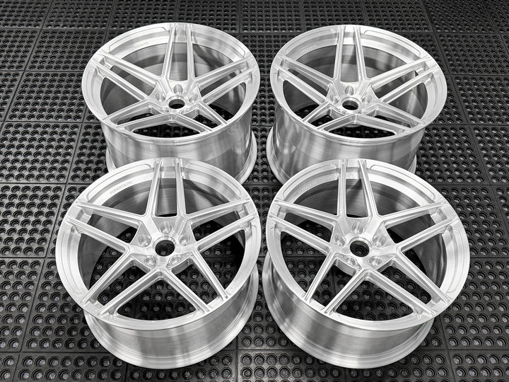 FORGEDLITE MC2 BRUSHED CLEAR 20X10 21X13 CORVETTE C8 Z06 ERAY *IN STOCK READY TO SHIP* - Wheel Designers