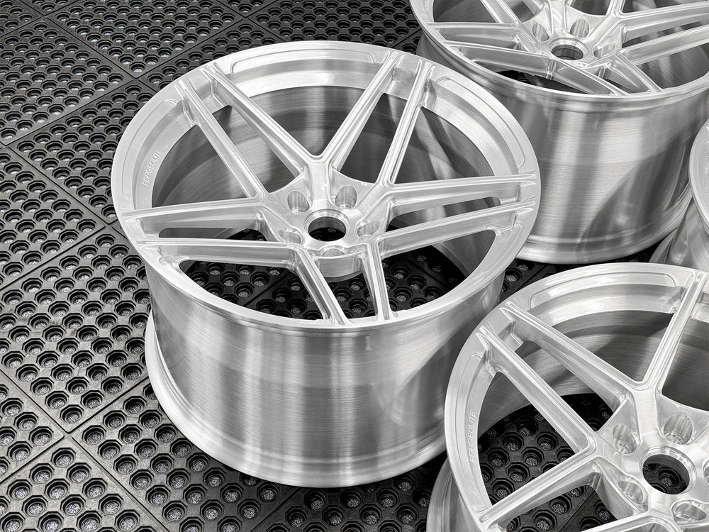 FORGEDLITE MC2 BRUSHED CLEAR 20X10 21X13 CORVETTE C8 Z06 ERAY *IN STOCK READY TO SHIP* - Wheel Designers