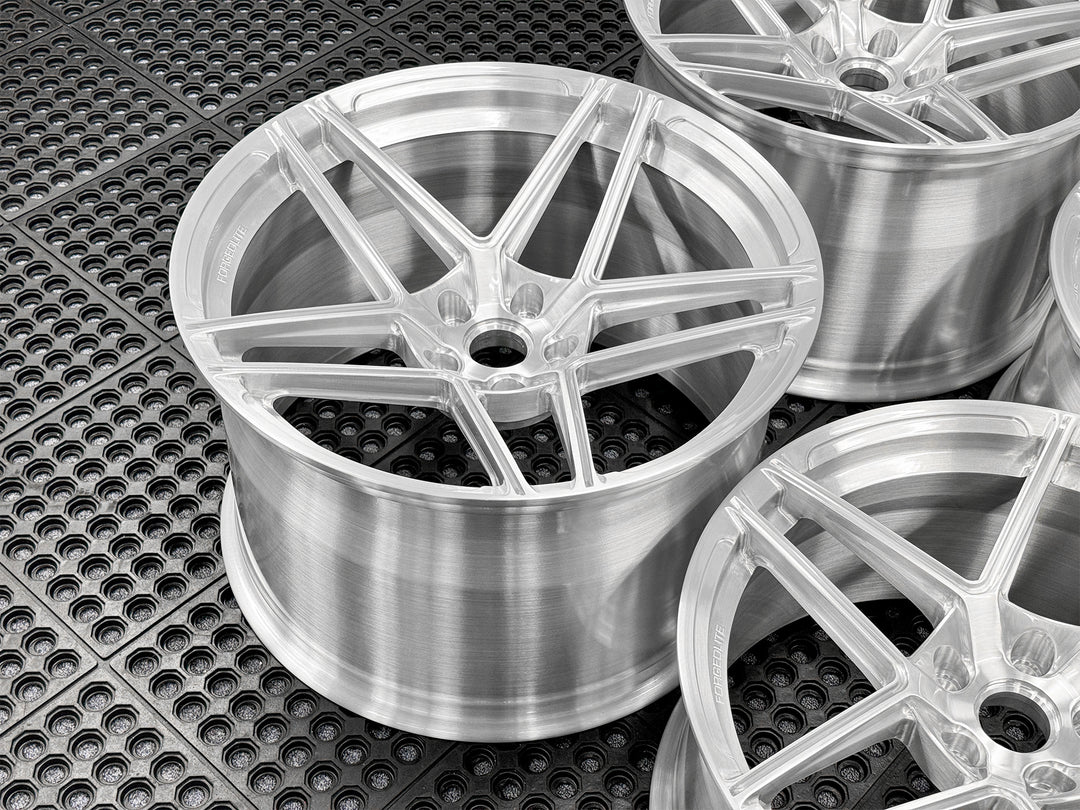 FORGEDLITE MC2 BRUSHED CLEAR 20X10 21X13 CORVETTE C8 Z06 ERAY *IN STOCK READY TO SHIP* - Wheel Designers