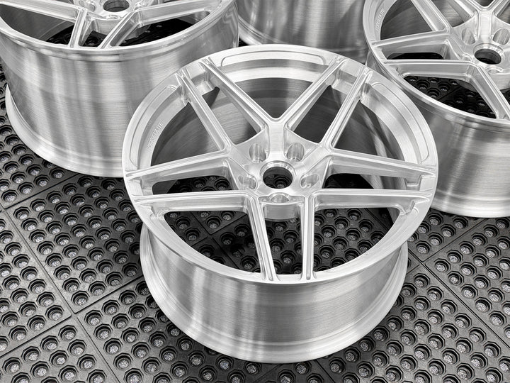 FORGEDLITE MC2 BRUSHED CLEAR 20X10 21X13 CORVETTE C8 Z06 ERAY *IN STOCK READY TO SHIP* - Wheel Designers