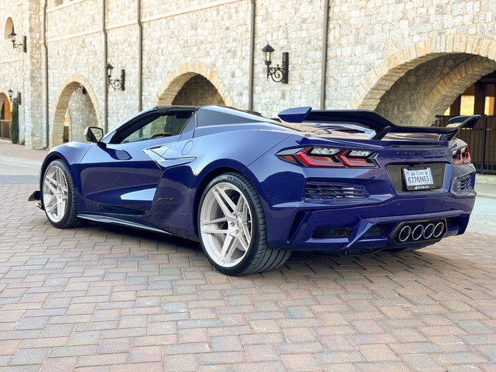 FORGEDLITE MC2 BRUSHED CLEAR 20X10 21X13 CORVETTE C8 Z06 ERAY *IN STOCK READY TO SHIP* - Wheel Designers