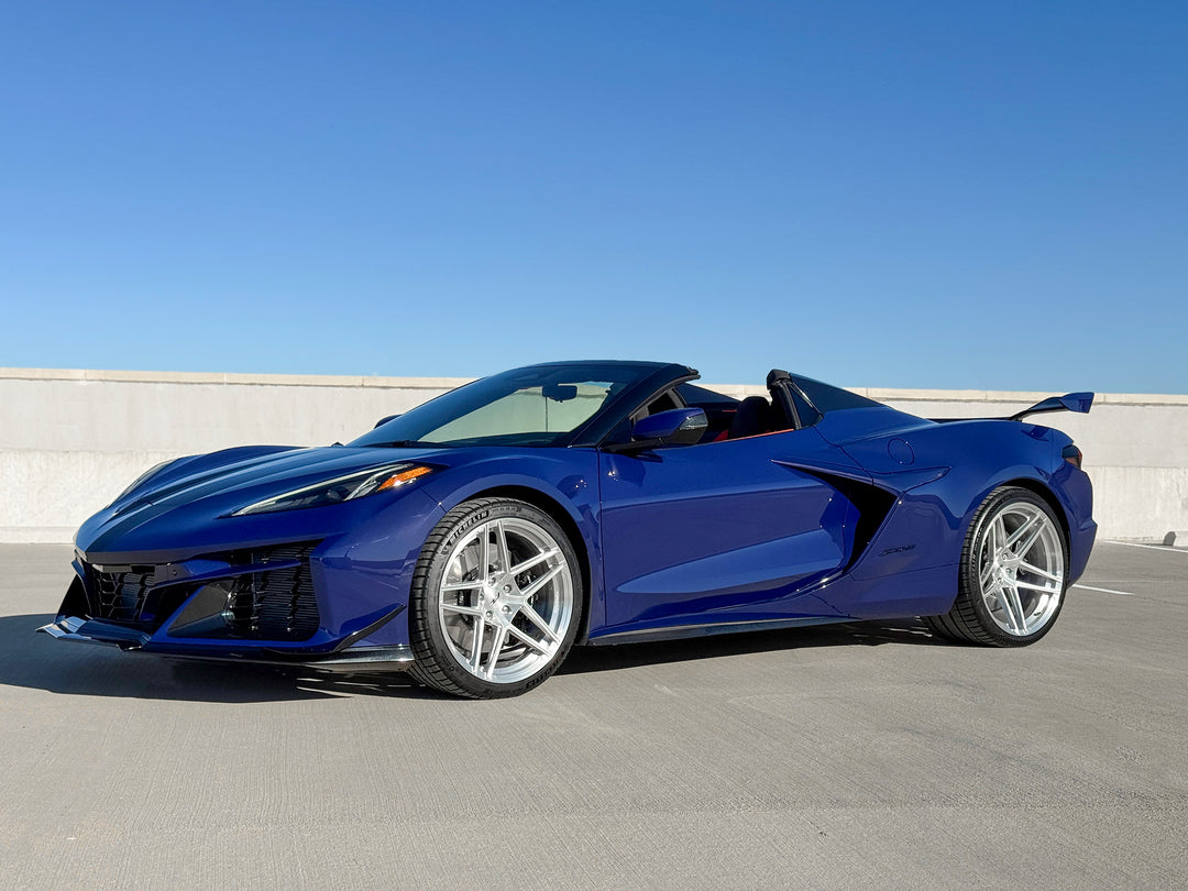 FORGEDLITE MC2 BRUSHED CLEAR 20X10 21X13 CORVETTE C8 Z06 ERAY *IN STOCK READY TO SHIP* - Wheel Designers