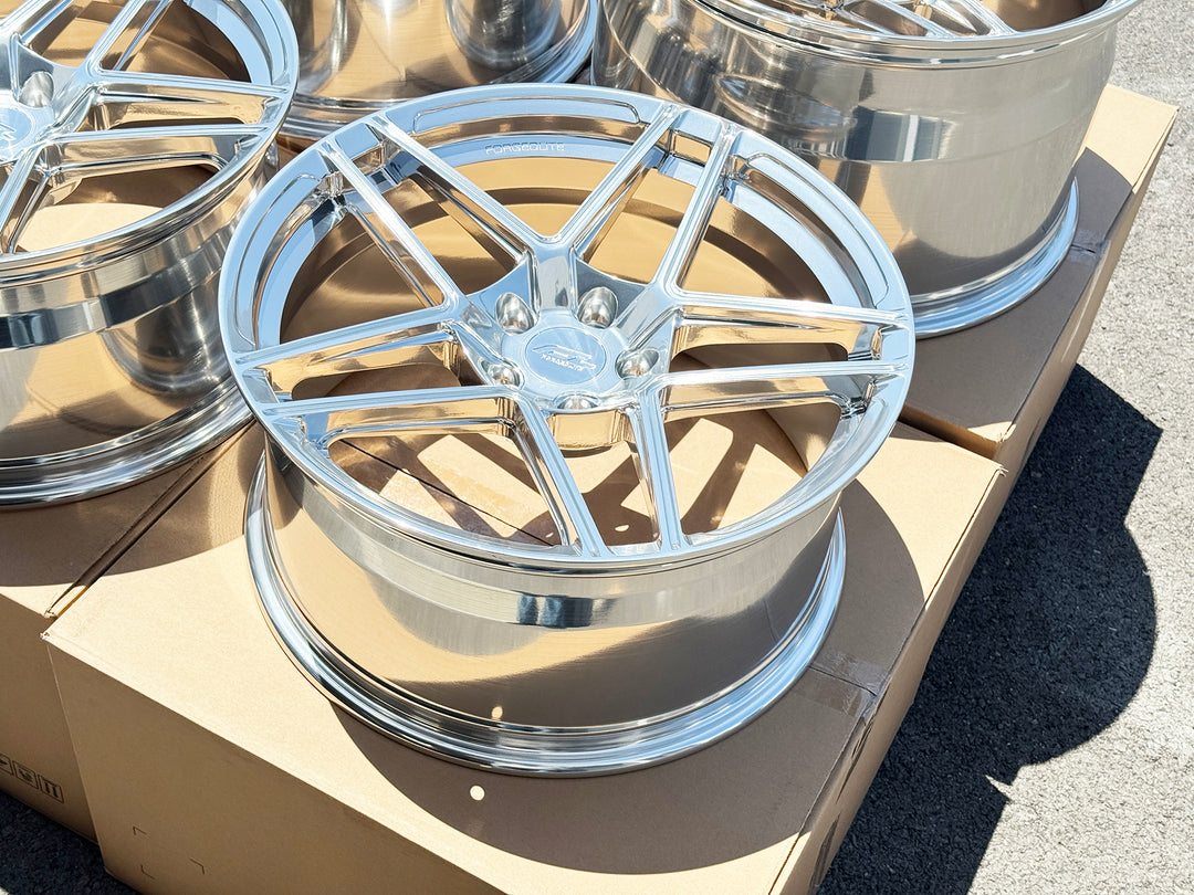 FORGEDLITE MC2 1PC MONOBLOCK 19X10 20X12 WHEEL & TIRE PACKAGE - Wheel Designers