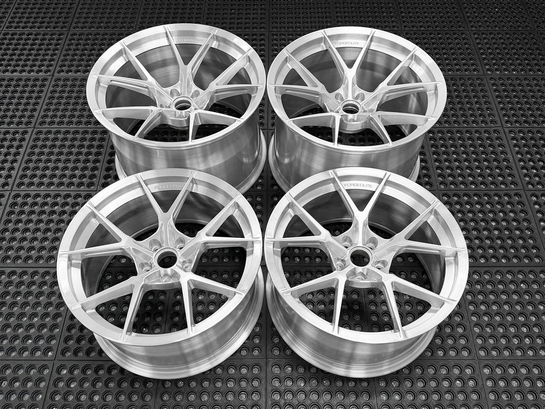 FORGEDLITE MC5 BRUSHED CLEAR 20X10 21X13 CORVETTE C8 Z06 ERAY *IN STOCK READY TO SHIP* - Wheel Designers