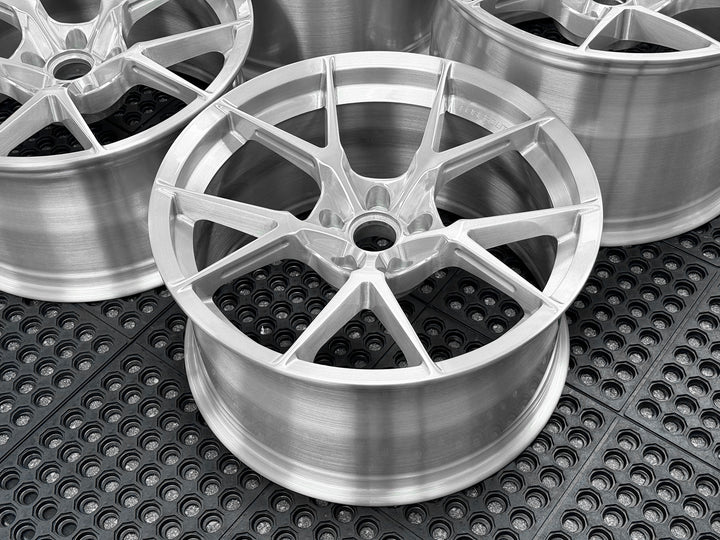 FORGEDLITE MC5 BRUSHED CLEAR 20X10 21X13 CORVETTE C8 Z06 ERAY *IN STOCK READY TO SHIP* - Wheel Designers