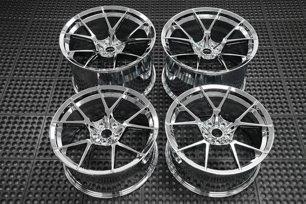 FORGEDLITE MC5 CHROME 20X10 21X13 CORVETTE C8 Z06 - *IN STOCK READY TO SHIP* - Wheel Designers