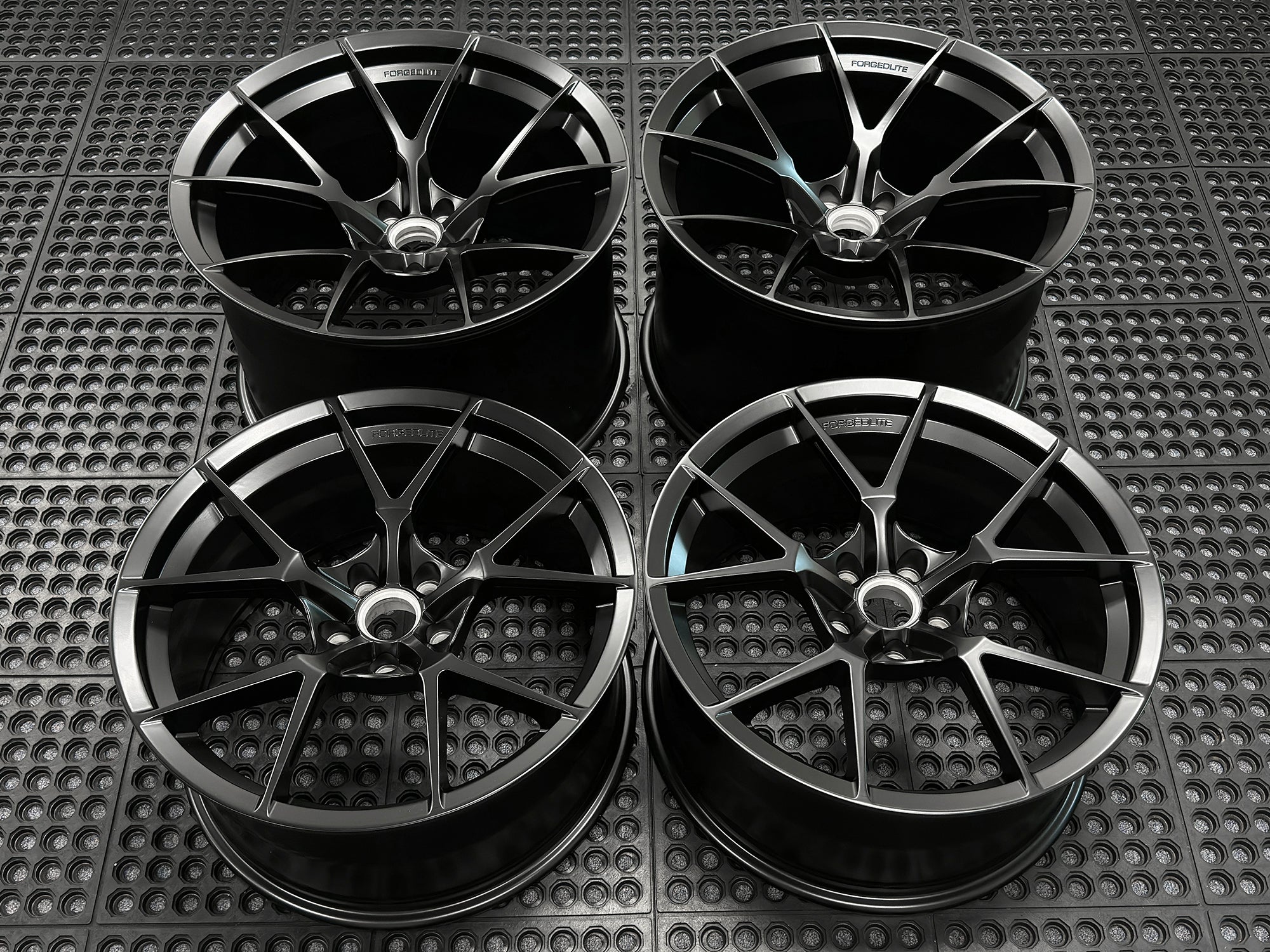 FORGEDLITE MC5 SATIN BLACK 20X10 21X13 CORVETTE C8 Z06 / ERAY