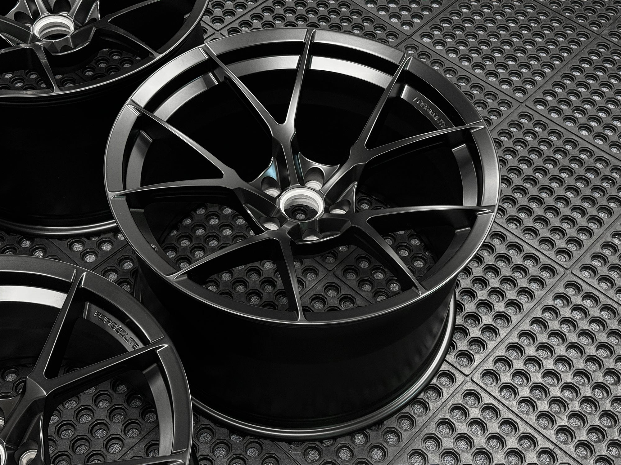 FORGEDLITE MC5 SATIN BLACK 20X10 21X13 CORVETTE C8 Z06 / ERAY