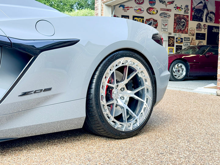 FORGEDLITE TF5 20X10 21X13 w/ MICHELIN TIRE PACKAGE CORVETTE ZR1 ZRX  - Wheel Designers