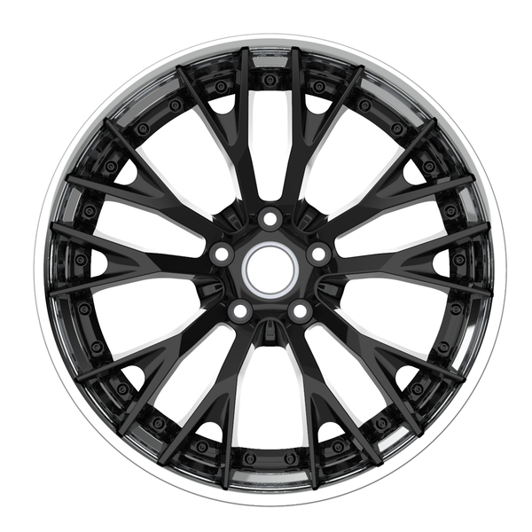 20X9 21X12 ZE11 2PC FORGED 50/50 FITS CORVETTE C8 STINGRAY - Wheel Designers