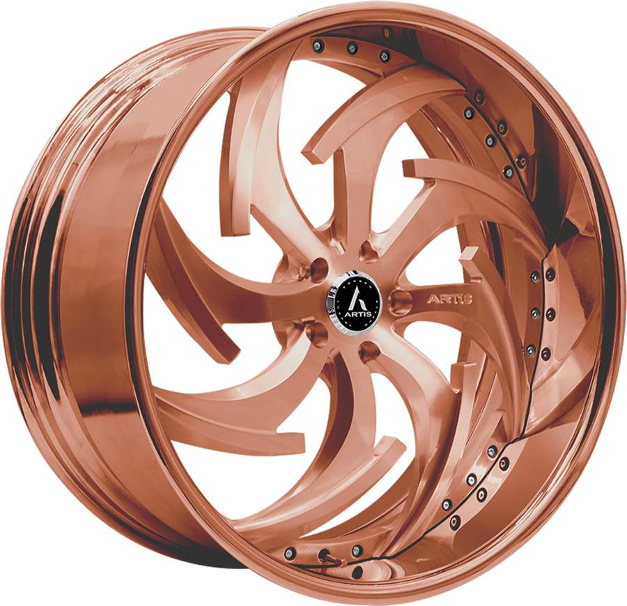 ARTIS FORGED DAGGER WHEELS ROSE GOLD FINISH - Wheel Designers