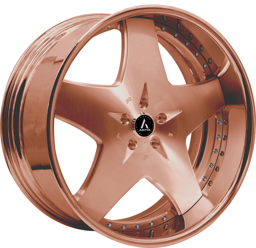 ARTIS FORGED CASHVILLE WHEELS ROSE GOLD FINISH - Wheel Designers