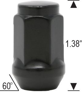 14X1.50 BLACK LUG NUTS - Wheel Designers