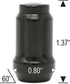 12X1.50 SPLINE BLACK LUG NUTS - Wheel Designers