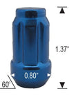 12X1.25 SPLINE BLUE LUG NUTS - Wheel Designers